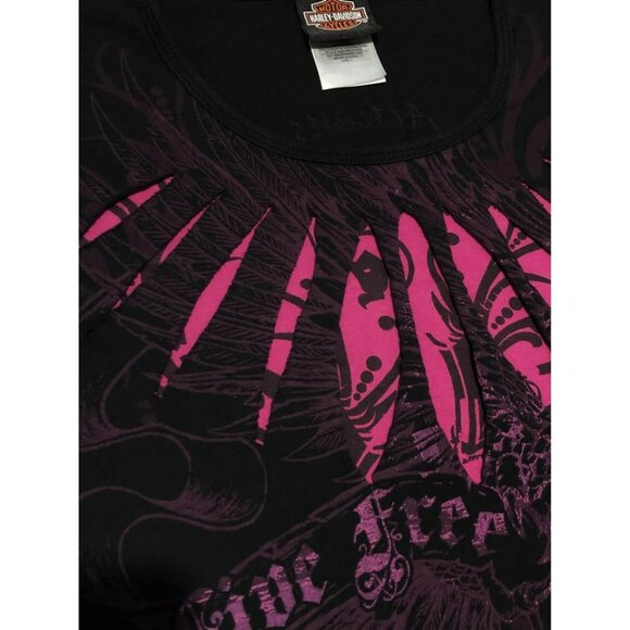 Harley-Davidson Casual Shirt Large Women, Stretchy - Picture 2 of 6